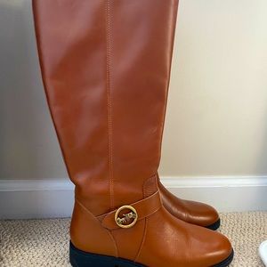 Coach knee high tan boots size 7